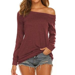 Halife Womens Off the Shoulder Top